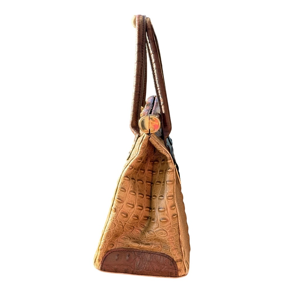 Borse in Pelle Italian Genuine Leather Croc-Embossed Bag Functional Lock‎ & Key - Picture 9 of 16
